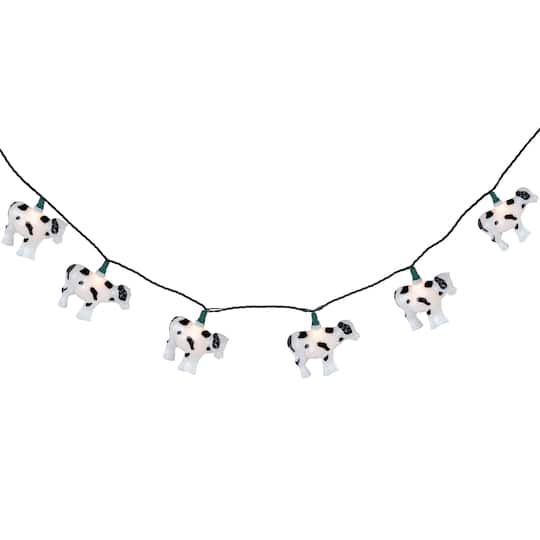 10ct. Cow Patio String Lights